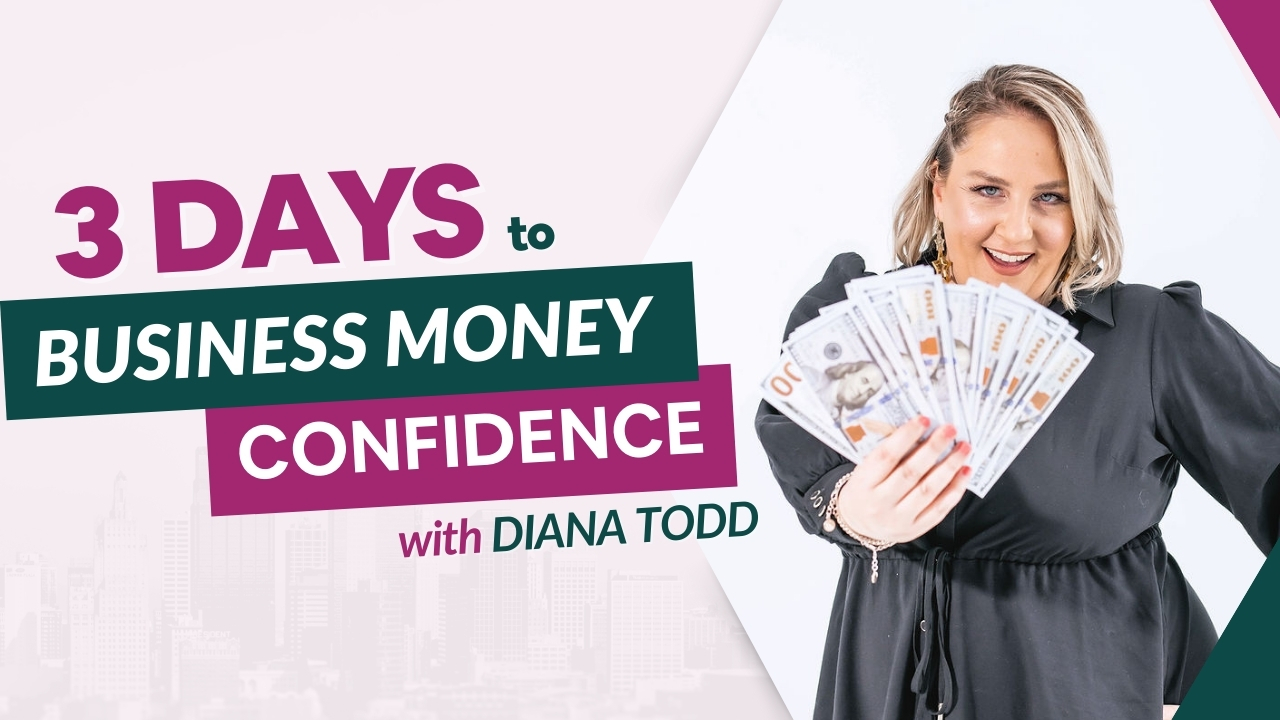3 Days Business Money Confidence with Diana Todd Banner